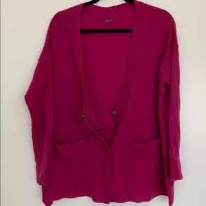 Free People | Cashmere Pink Cardigan Sweater